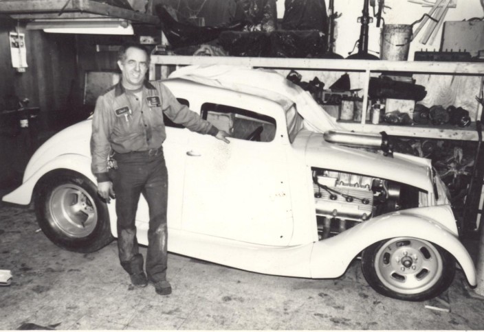 My dad with one of his Mistresses -Model 77 Willys-